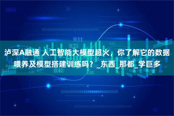 泸深A融通 人工智能大模型超火，你了解它的数据喂养及模型搭建训练吗？_东西_那都_学巨多